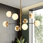 Glass Ball Chandeliers for Dining Room Kitchen Living Room Bedroom Hanging