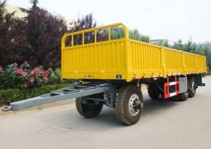 Steel Drawbar Design Full Trailer For Heavy-Duty Cargo And Wood Transportation Needs