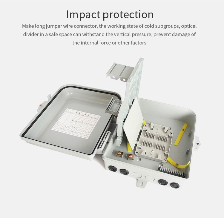 Indoor  Outdoor Waterproof ABS Material Mini 8 12 16 24 Cores Optical Fiber Cable Distribution Box