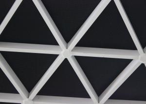Quality Extruded Triangle Commercial Ceiling Tiles , Aluminum Suspending Ceiling Grid wholesale