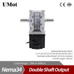 86mm Nema 34 High Torque Worm Gearbox Reducer Stepper Motor With 5-100 1