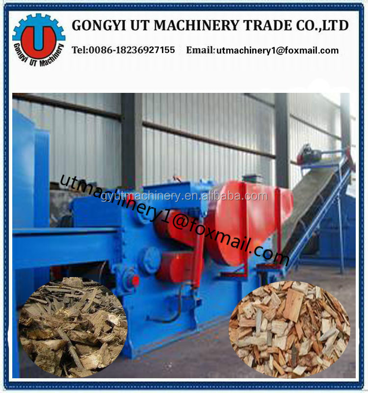 Forestry Machinery Mobile Wood Chipper Shredder Machine for Producing 3-5cm Wood Chips