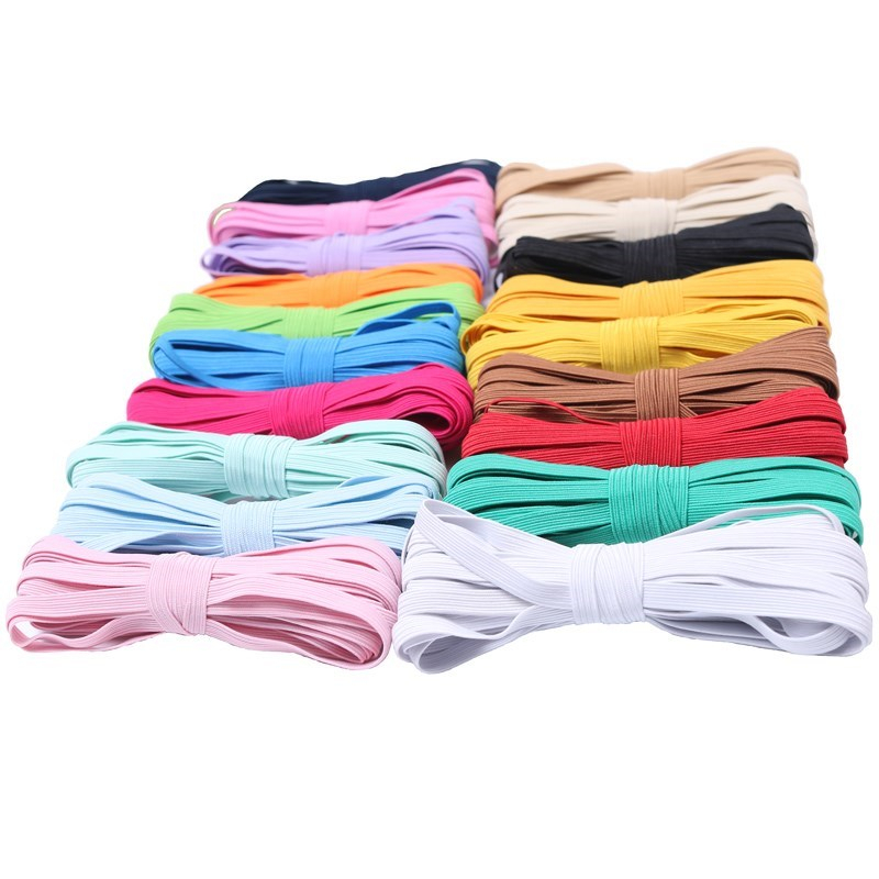 For N95 ma sk flat elastic band ear loop elastic logo band elastic band wig