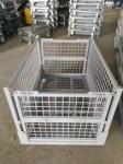 High quality industrial collapsible storage stacking galvanized euro metal steel