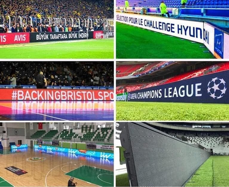 Football Stadium LED Display Board P10 Full Color Perimeter Screen for Advertising