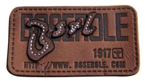 Quality Customized stamped sewing Logo Leather Patches Real Leather For Garment wholesale