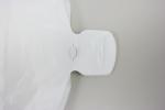 Plastic Bag-WHITE Plain Embossed T Shirt Bag 13 mic - 100 bags/bundles , HDPE