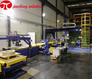 Quality Horizontal Steel Coil Wrapping Line 508/610mm ID Automatic Loading CE Approved wholesale