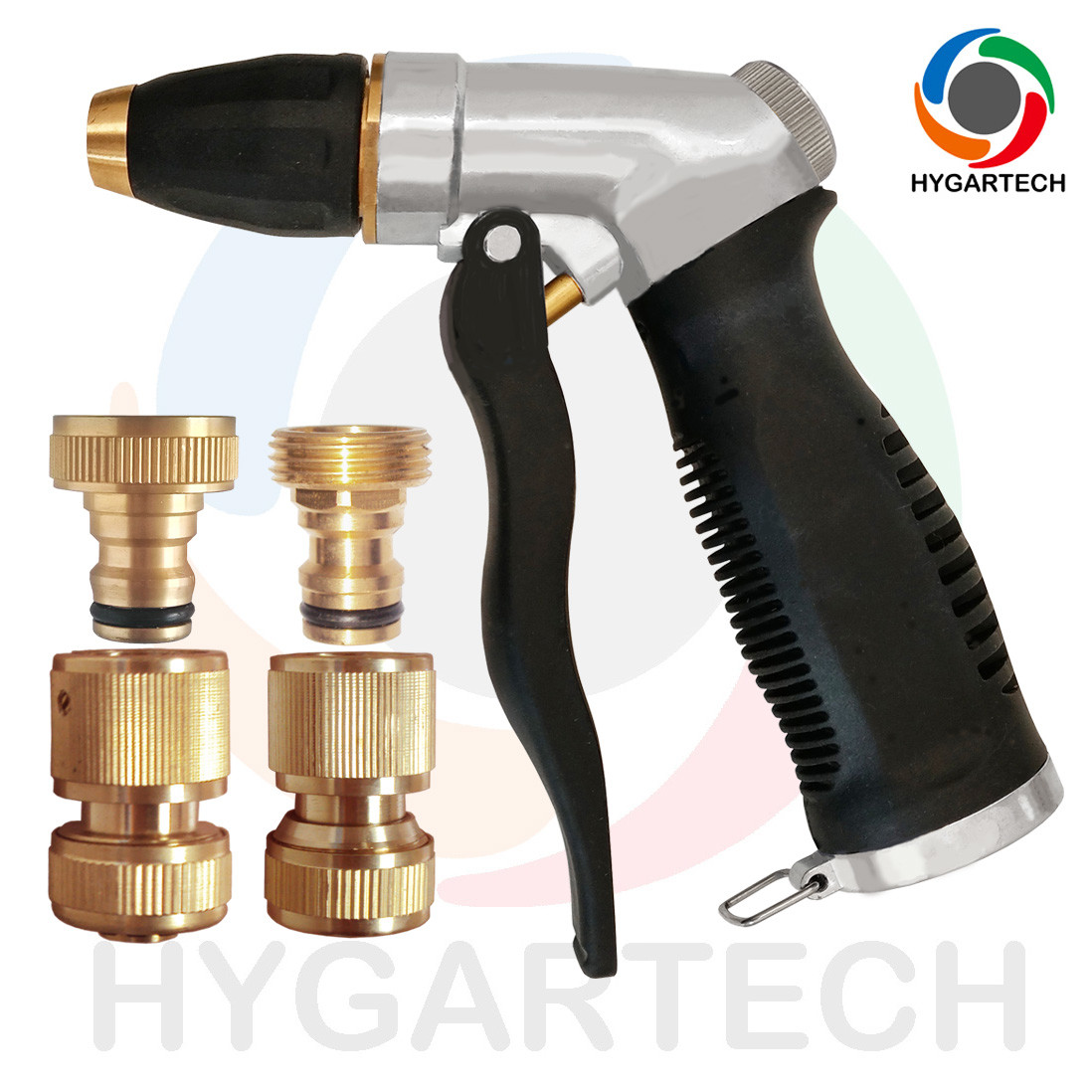 Metal Down Pressure Washing Gun Multi-Purpose Hose Nozzle With Front Trigger Control Valve
