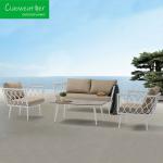 Modern Style Aluminum Metal Outdoor Patio Furniture Garden Lounge Sofa Set