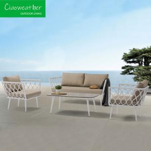 Quality Modern Style Aluminum Metal Outdoor Patio Furniture Garden Lounge Sofa Set wholesale