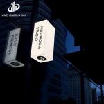 Hot selling Outdoor Advertising Light Box Led Light Hanging Hollow Out Light Box