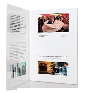 Quality fastivel / business gift lcd video brochure card with USB cable , Flip book - video wholesale