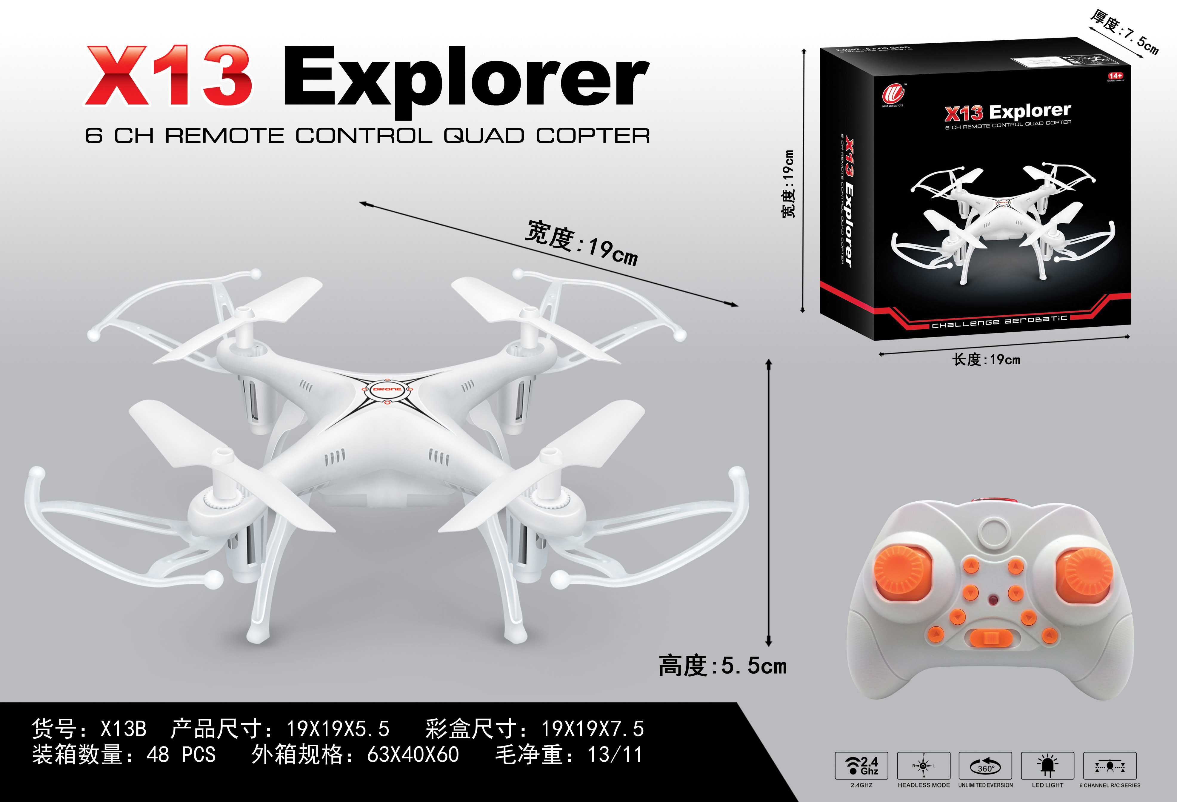 Professional Remote Control Foldable Drone For Kids With Wifi Headless Mode And Led Lights Electric Power Source