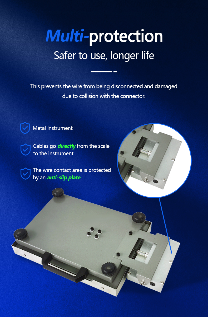 Bluetooth Portable Industrial Weighing Scale with 300*400mm Platform and 150KG Capacity