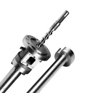Quality Plastic Extruder Single Screw Extruder Screw Barrel Bimetallic Screw wholesale