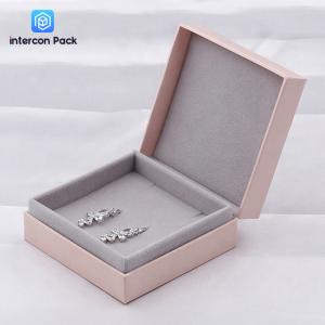 Quality Pendant Ring Earring Small Jewelry Packaging Boxes Square Shape UV Varnish wholesale