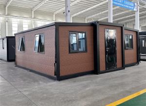 Quality 20-foot red brick pattern expansion container house wholesale