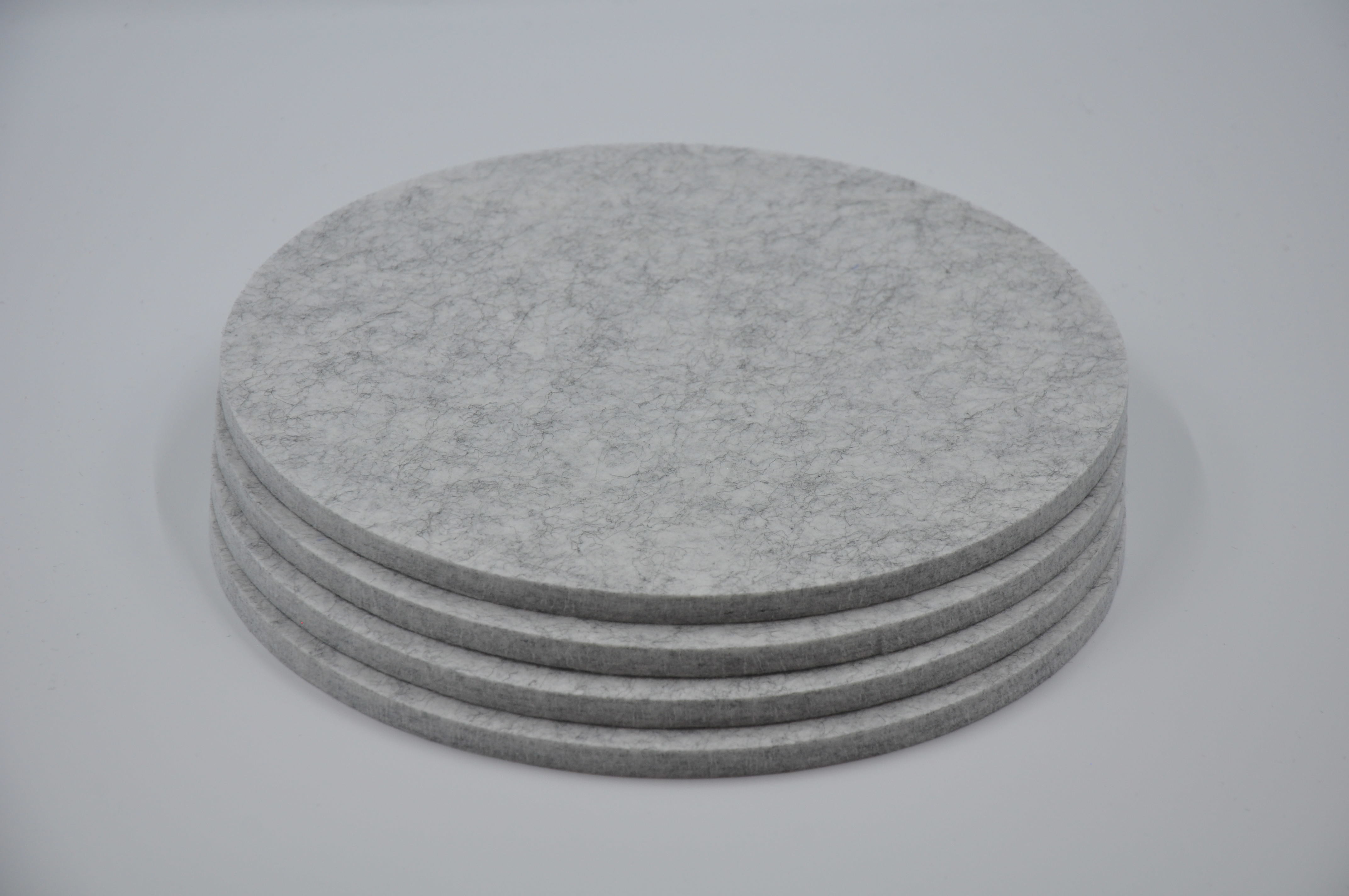 Customized PET Round Acoustic Panels Soundproofing Board For Wall And Ceiling