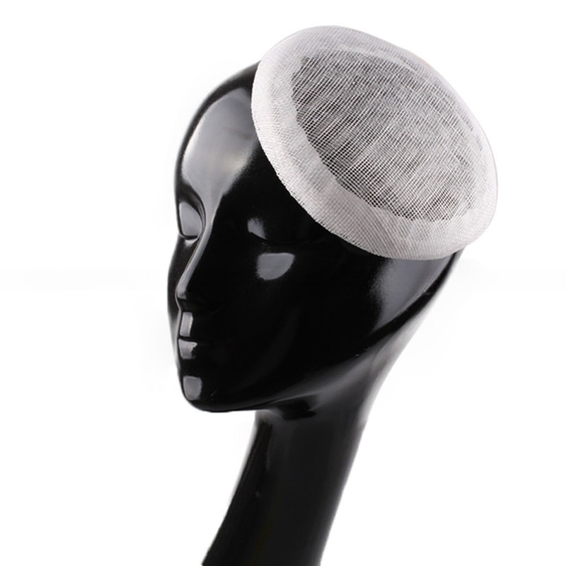 Millinery Supplies Sinamay Hat Base With 14Cm Size And Goose Feather