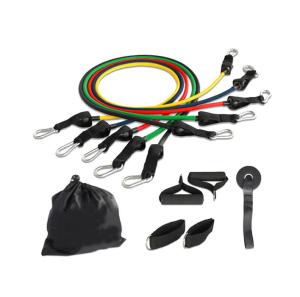 Quality ISO9001 CE Workout Recovery Equipment 11Pcs Resistance Band Tube Set wholesale