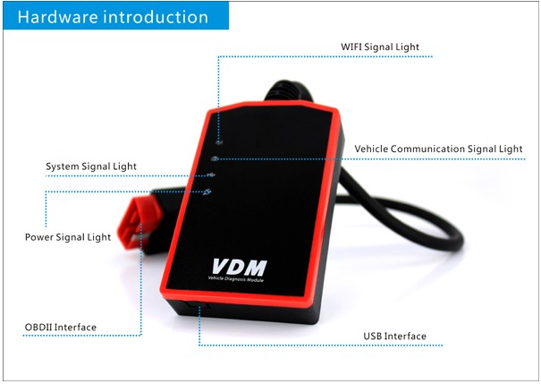VDM UCANDAS WIFI Full System Automotive Diagnostic Tool (Better than Autocom)