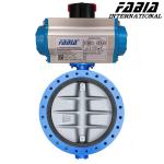 14 Inch 12 Inch 10 Inch Pneumatic Actuated Butterfly Valve Carbon Steel Flanged