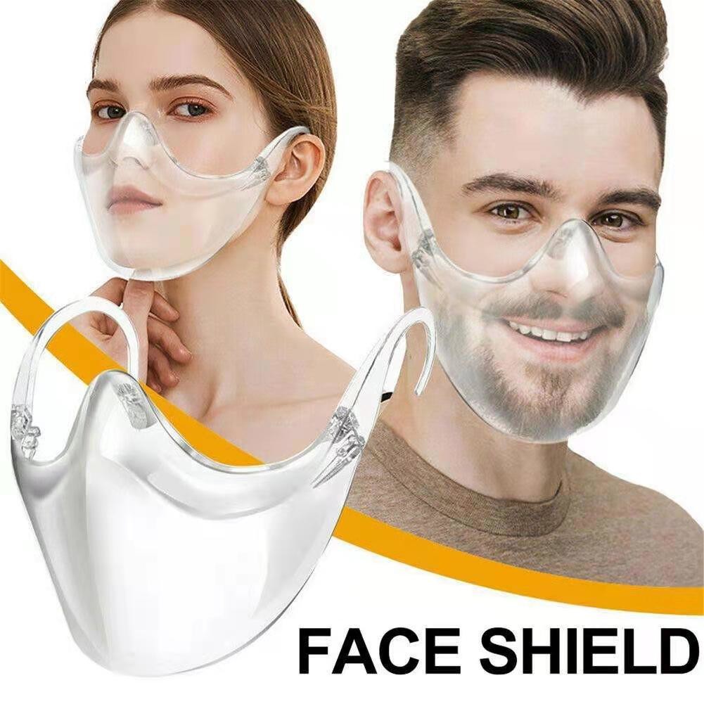 Blue color PC mask transparent protective mask splash-proof face shield For Sale
