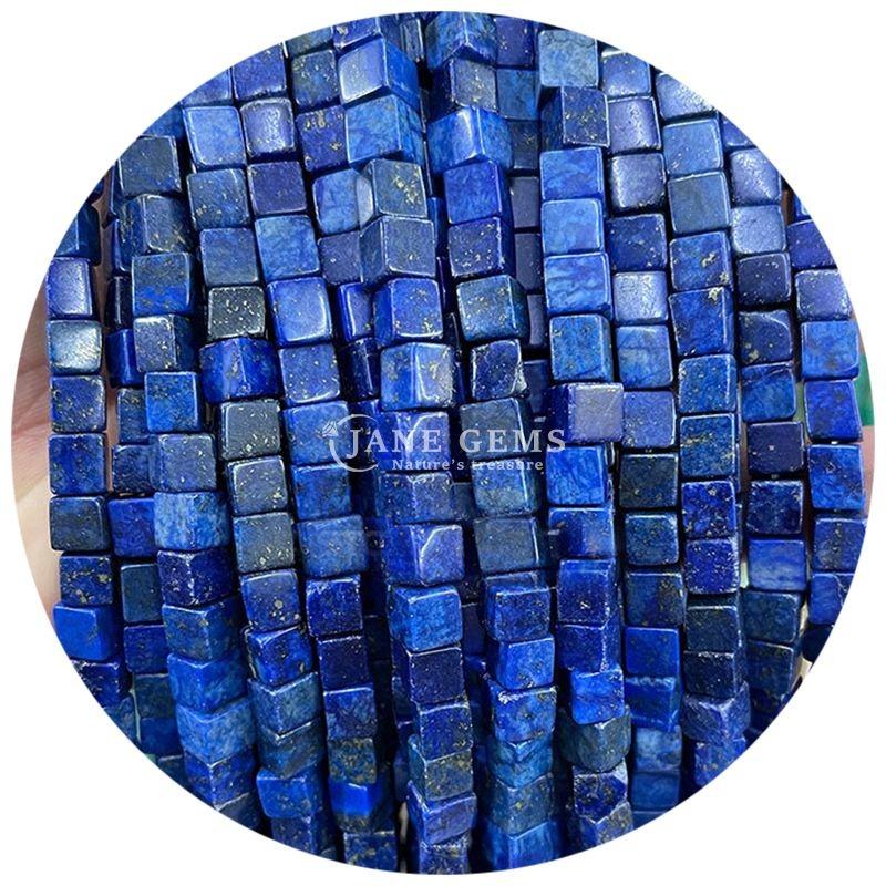Wholesale Natural Crystal Gemstone Square Shape Beads Cube Loose Stone Bead Accessories Cube Bead Spacers for Jewelry