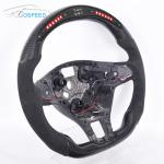 VW Leather Golf Mk8 Steering Wheel Carbon Fiber Matte Black