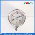Mechanical Oil Pressure Gauge , Steel Water Pressure Gauge Home Depot