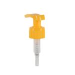 Yellow Left Right Lock Pump 28/410 PP Plastic Lotion Pump Dispenser Customizable