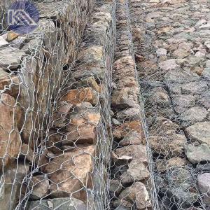 Quality Galvanized Woven Gabion Baskets Heavy Duty Stone Cage For Retaining Walls Landscaping wholesale