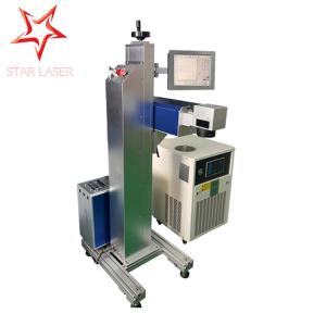 Quality Electronic Component Flying Laser Marking Machine Industrial PVC / Cable Etcher wholesale