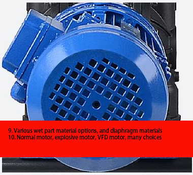 2 Inch Medium Pressure Electric Diaphragm Pump 64.7 GPM Fluid Transfer