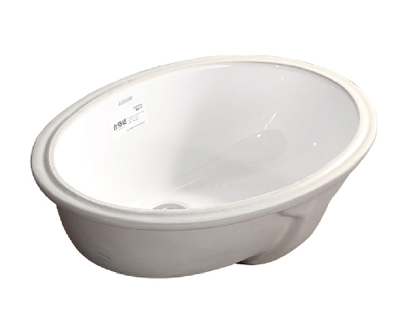Ceram Glazed Under Counter Basin Oval Shape For Bathroom Toilet