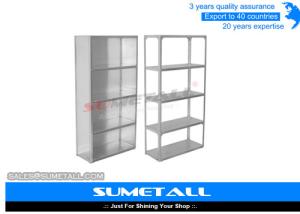 Quality Industrial Closet Slotted Angle Racking / Garage Heavy Duty Shelving 5 Shelf wholesale