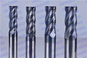 Quality 4 Flute AlTiN Coating HRC50 Roughing End Mills 0.6 - 0.8 um Grain Size wholesale