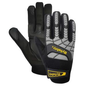 Quality Construction Mechanics Wear Gloves With TPR Heavy Duty Knuckle Protection wholesale