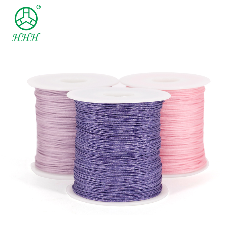 Purple Nylon Suede Craft Thread Cord for Making Singal or Rainbow Color Beading Craft