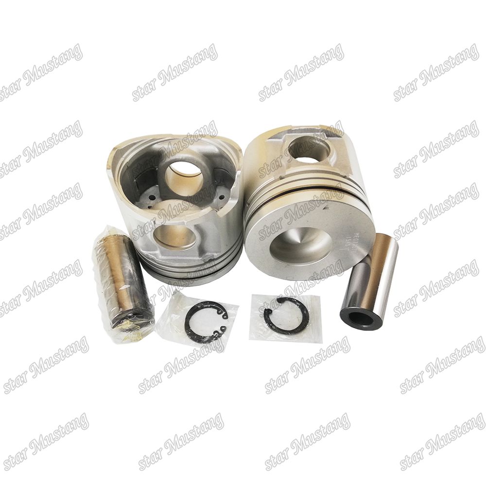 6D16-3AT Engine Piston Chamber Size 56mm 3kx2.5x4mm Pin Hole 42mm ME072570 For Mitsubishi Engine Spare Parts