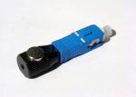 Compact Bare FC Fiber Optic Adaptor Ceramic Sleeve With Metal Housing