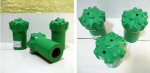 Quality ST58 Threaded Rock Reamer Drill Bit Tungsten Carbide Material Green Color wholesale