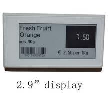 convenient professional supermarket esl dispaly with 2.9"screen Min. Order: 1000