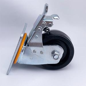 Quality High Temperature Bakery Oven Rack 8 Inch Swivel Plate Caster Wheel with Lock wholesale