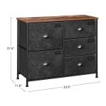 Chest of Drawers for Bedroom, Unique Design Storage Dresser, Dresser with Fabric