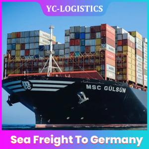 Quality FOB EXW CIF Sea Freight To Germany Low Insurance Rates wholesale