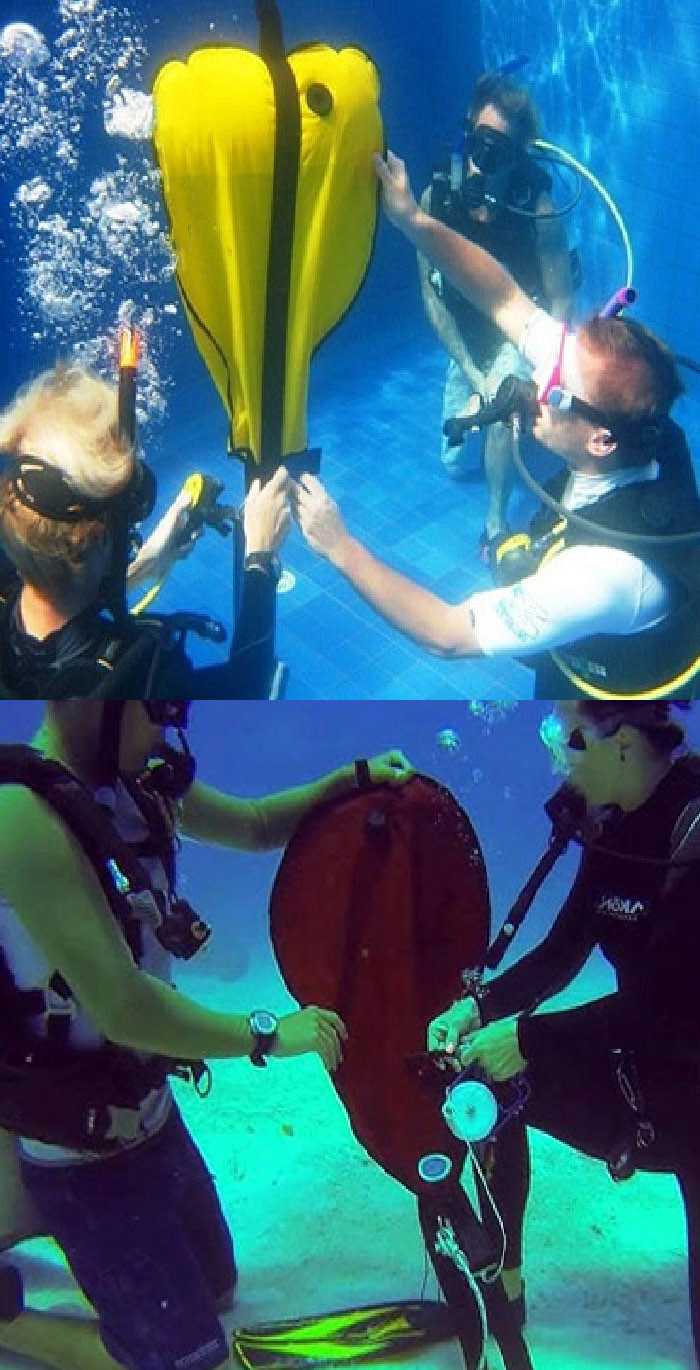 Heavy Duty Air Lifting Bags With Pvc Coated For Underwater Salvage