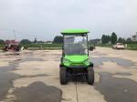 Customizable 4-Seater Bright Green Electric Golf Cart for Scenic Spots or
