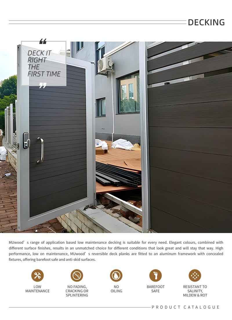 Outdoor WPC Panel For Gate Wood Plastic Composite WPC Board Sheet